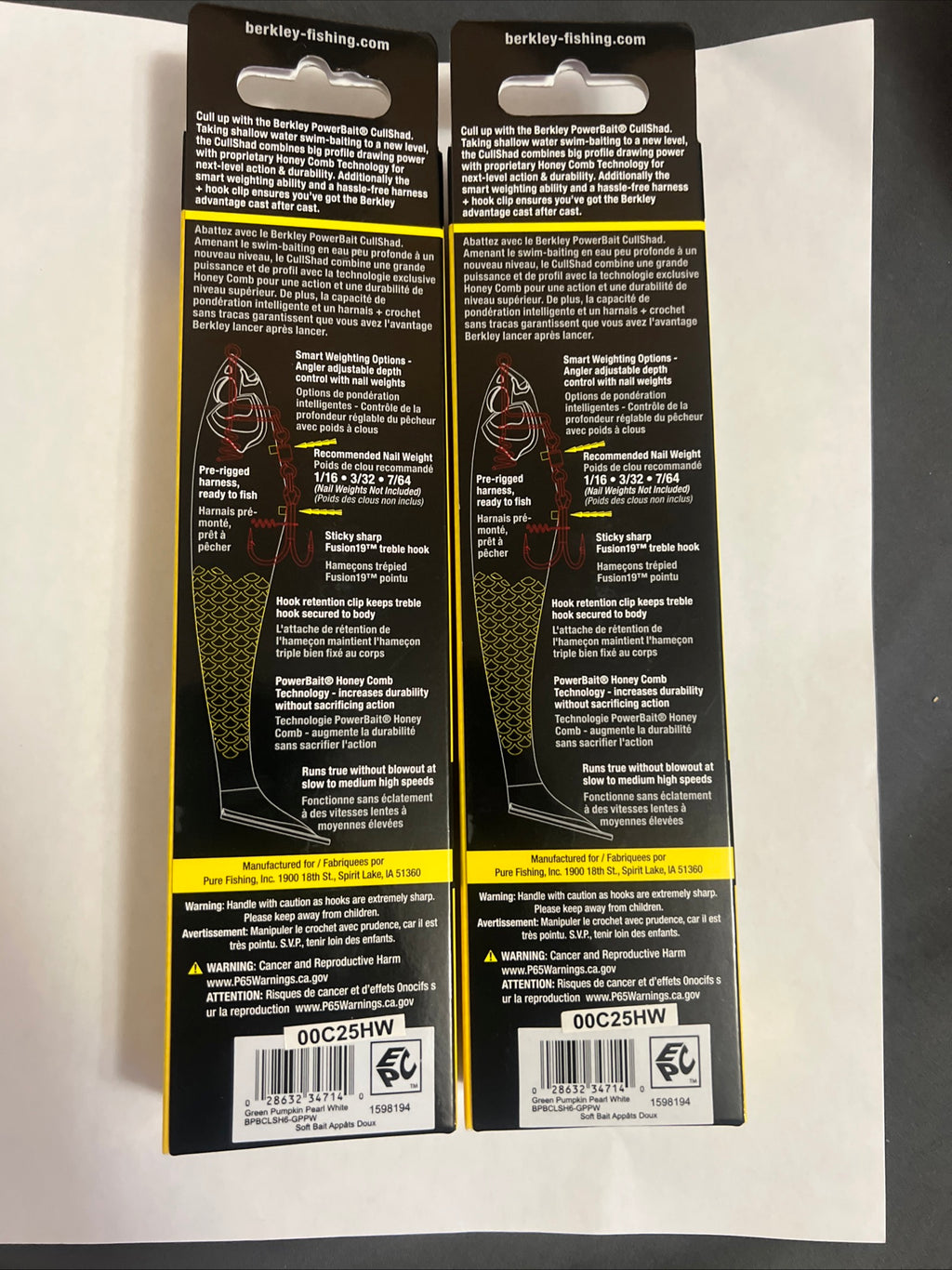 Berkley Powerbait Cullshad 6” Lot of 2