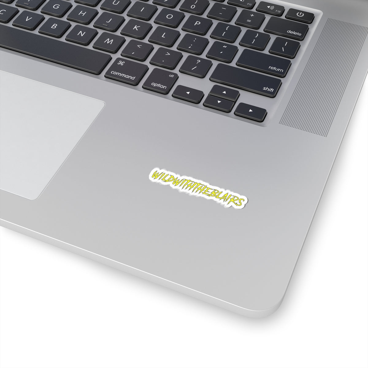 WildWitaTheBlairs Graphic Sticker — Yellow Drip Logo Kiss-Cut Sticker