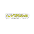 Die-Cut Magnet — "WILDWITHTHEBLAIRS" Yellow Graffiti Fridge Sticker